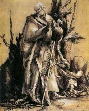 マティアス・グリューネヴァルト Painting - 森の聖ヨハネ ルネサンス マティアス グリューネヴァルト